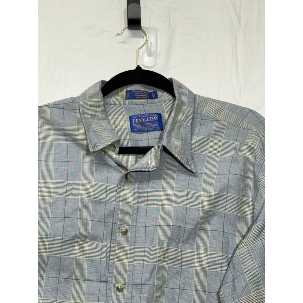 Pendleton Broadway Cloth Men's Size Large Long Sleeve Button‎ Down Cotton Shirt - Picture 4 of 9